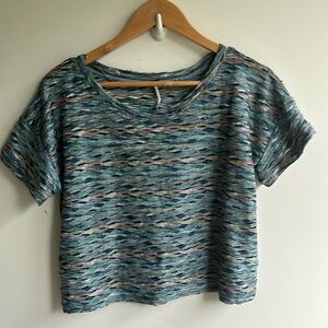 Free People Boxy Cropped Wave Top S